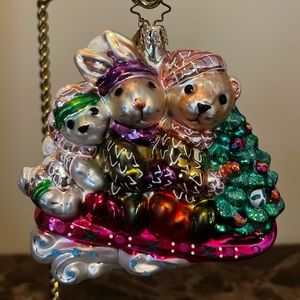 Christopher Radko Sledding and Skidaddlin.  Beautiful detail and hard to find